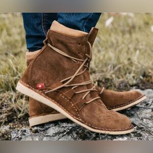 OLIBERTE Birara Brown Suede Leather Boots Women’s Size 38 (8US) Made In Africa